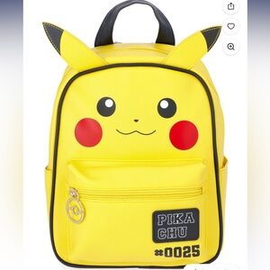 Pokémon Pikachu Women’s 10.5” Mini Backpack Adjustable Strap Pickets Yellow New